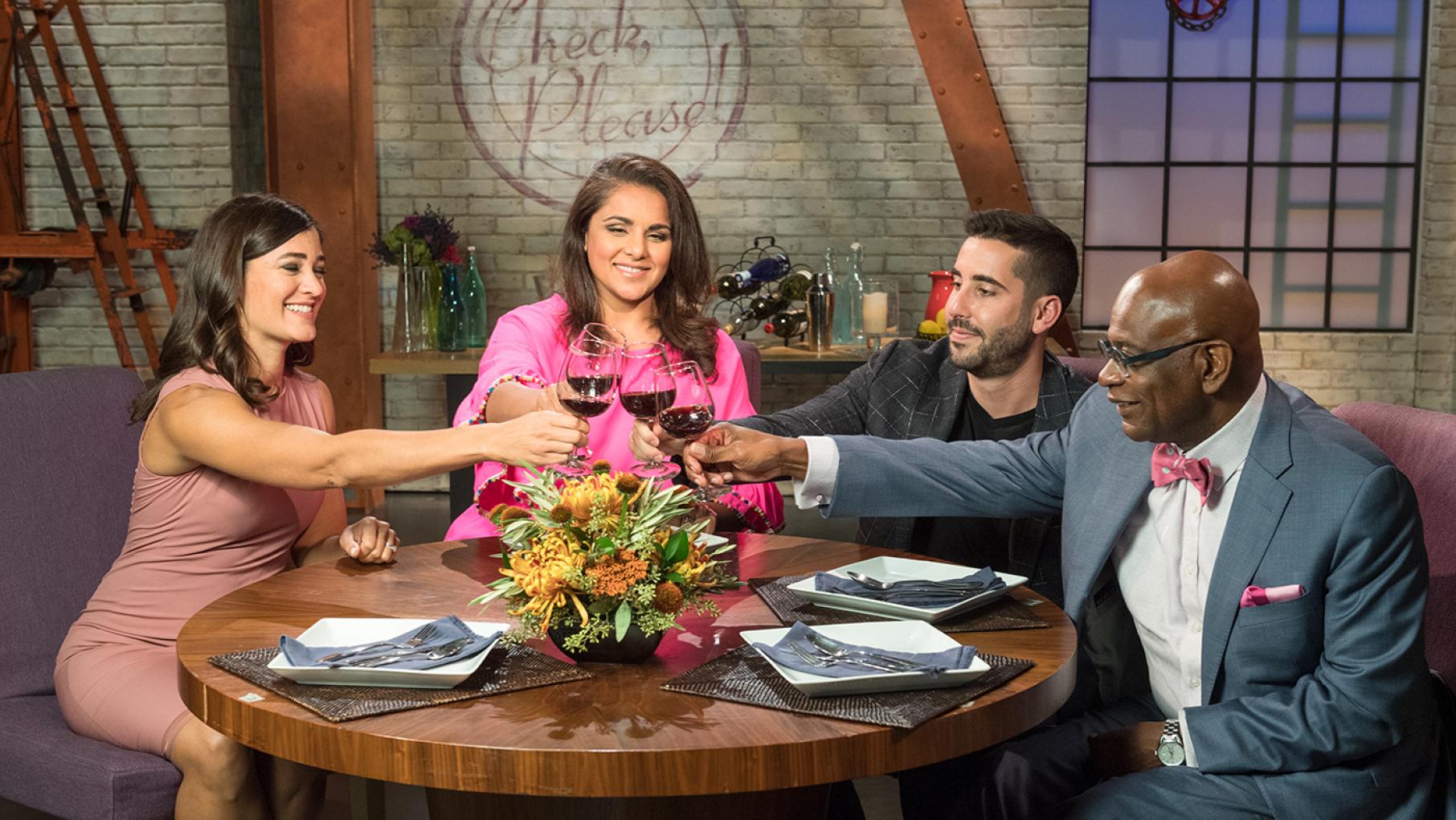 Alpana Singh on the set of Check, Please! for season 19. Photo: WTTW/Ken Carl